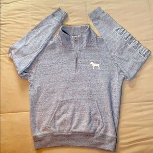 PINK half-zip sweater